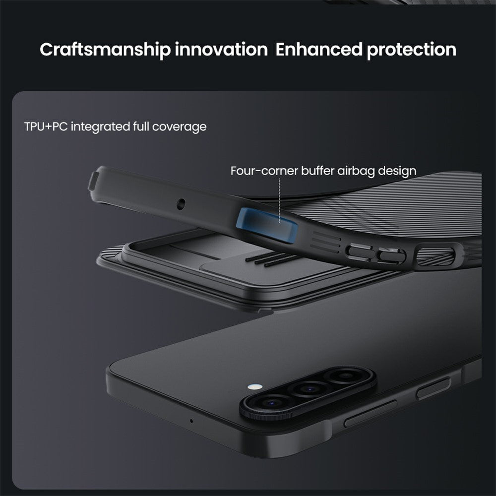 NILLKIN Camshield Pro Series for Samsung Galaxy A17 5G / A17 4G Case PC + TPU Slide Camera Lid Phone Cover