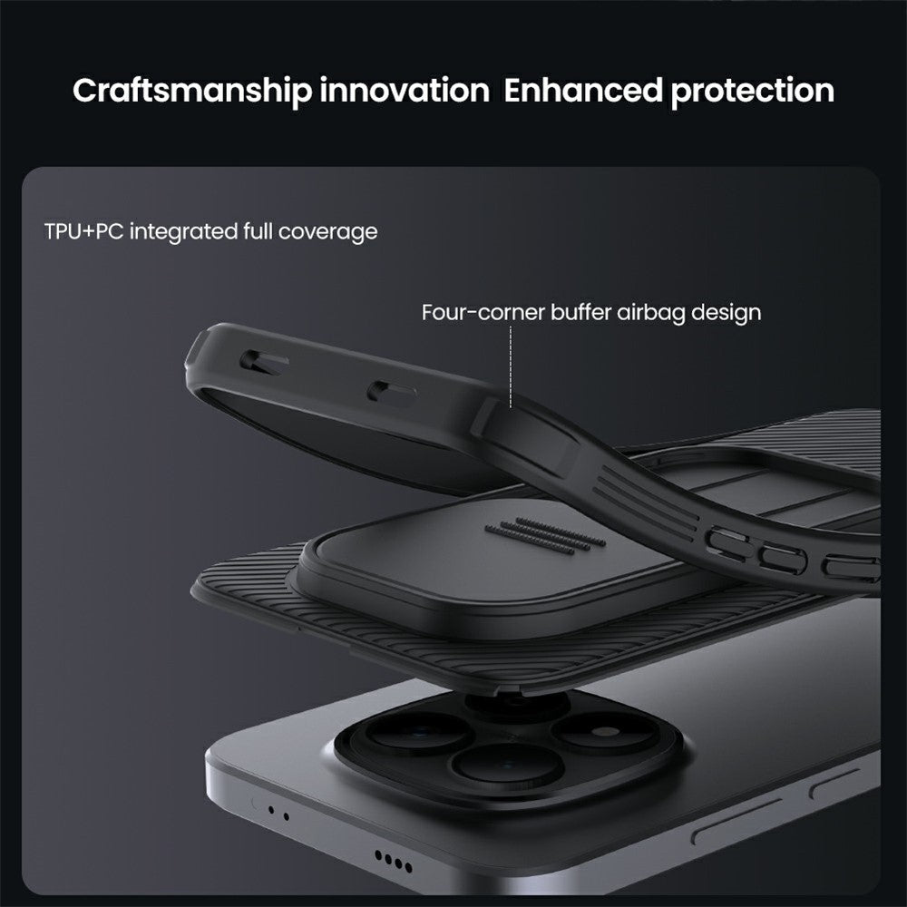 NILLKIN Camshield Pro Series for Xiaomi Redmi Note 15 Pro 5G (Global) Case PC + TPU Slide Camera Lid Phone Cover