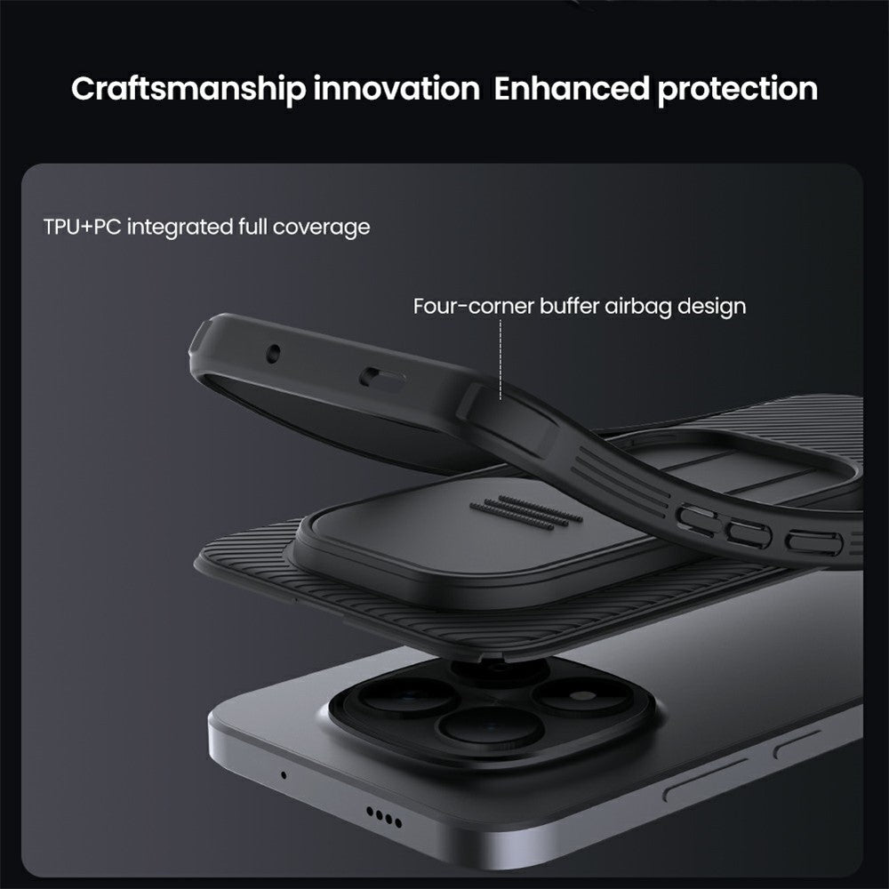 NILLKIN Camshield Pro Series for Xiaomi Poco M8 Pro 5G / Redmi Note 15 Pro+ 5G (Global) Case PC + TPU Slide Camera Lid Phone Cover