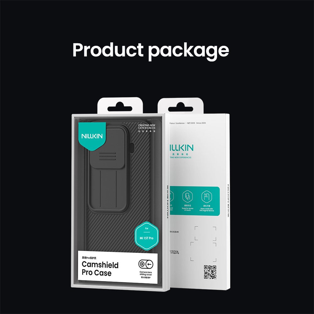 NILLKIN Camshield Pro Series for Xiaomi 15T Pro Case PC + TPU Slide Camera Lid Phone Cover