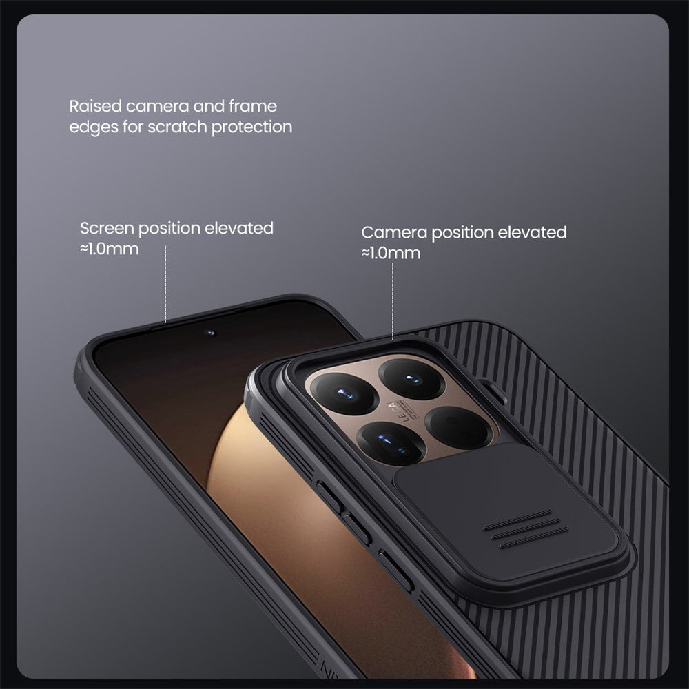NILLKIN Camshield Pro Series for Xiaomi 15T Pro Case PC + TPU Slide Camera Lid Phone Cover