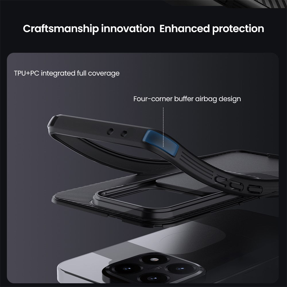 NILLKIN Camshield Pro Series for Xiaomi 15T Case PC + TPU Slide Camera Lid Phone Cover