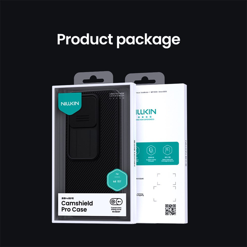 NILLKIN Camshield Pro Series for Xiaomi 15T Case PC + TPU Slide Camera Lid Phone Cover