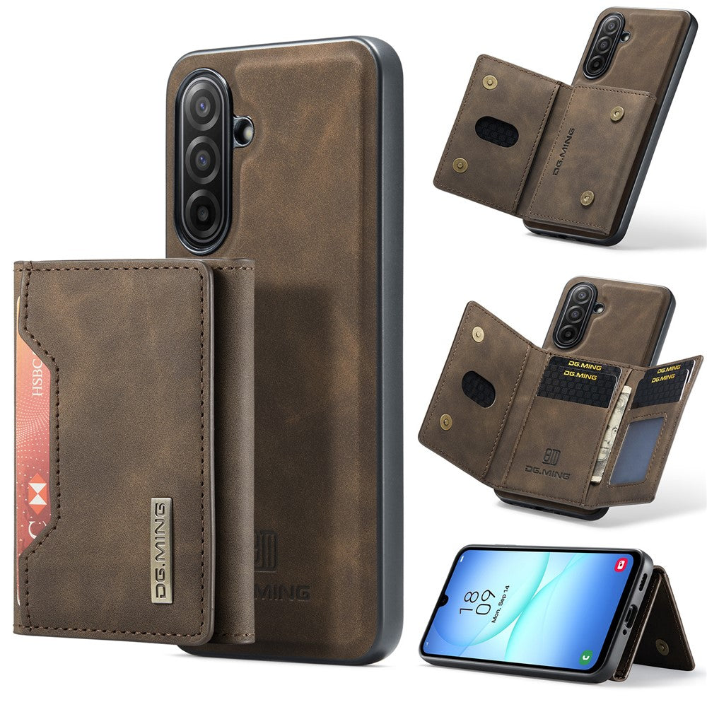 DG.MING M2 Series for Samsung Galaxy A17 5G  /  4G Case PU + PC + TPU Phone Cover Detachable Wallet