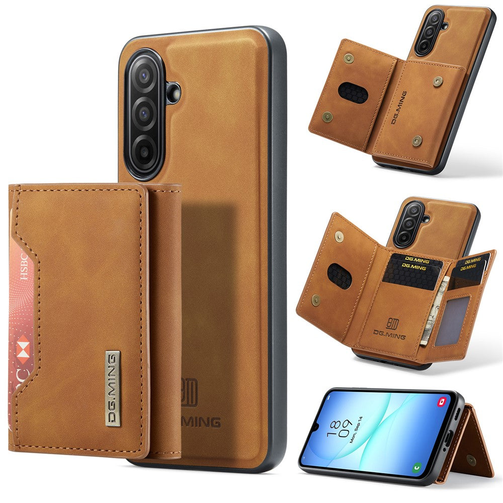 DG.MING M2 Series for Samsung Galaxy A17 5G  /  4G Case PU + PC + TPU Phone Cover Detachable Wallet