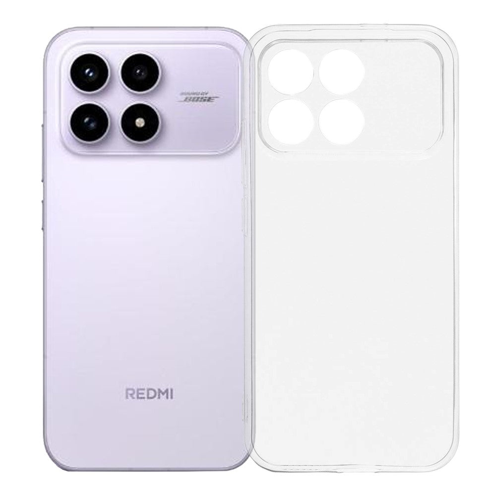 For Xiaomi Redmi K90 5G / Poco F8 Pro Back Cover Ultra Thin Flexible TPU Clear Phone Case