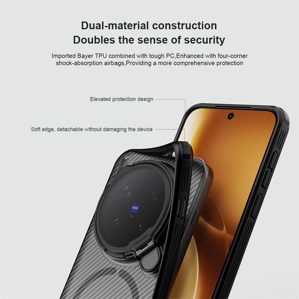 NILLKIN Camshield Prop Magnetic Series for vivo X300 Pro 5G Magnetic Case Clear Lens Lid PC TPU Phone Back Cover