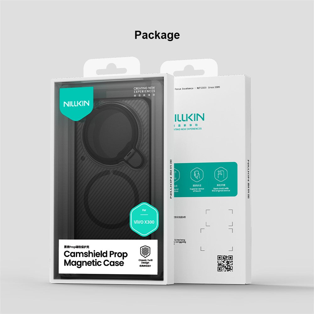 NILLKIN Camshield Prop Magnetic Series for vivo X300 5G Magnetic Case Clear Lens Lid PC TPU Phone Back Cover