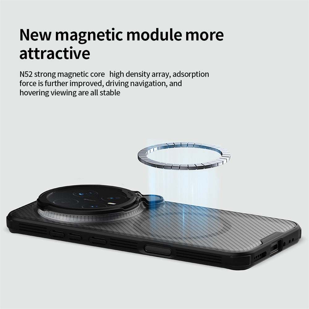 NILLKIN Camshield Prop Magnetic Series for Honor Magic8 Pro 5G Magnetic Case Clear Lens Lid PC TPU Phone Back Cover