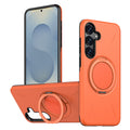 For Samsung Galaxy S25 FE Magnetic Case Rotating Kickstand TPU + PC Phone Cover