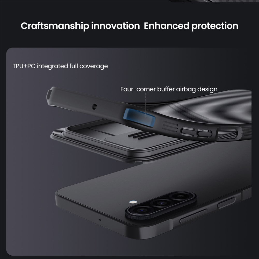 NILLKIN Camshield Pro Series for Samsung Galaxy A37 5G Case PC + TPU Slide Camera Lid Phone Cover