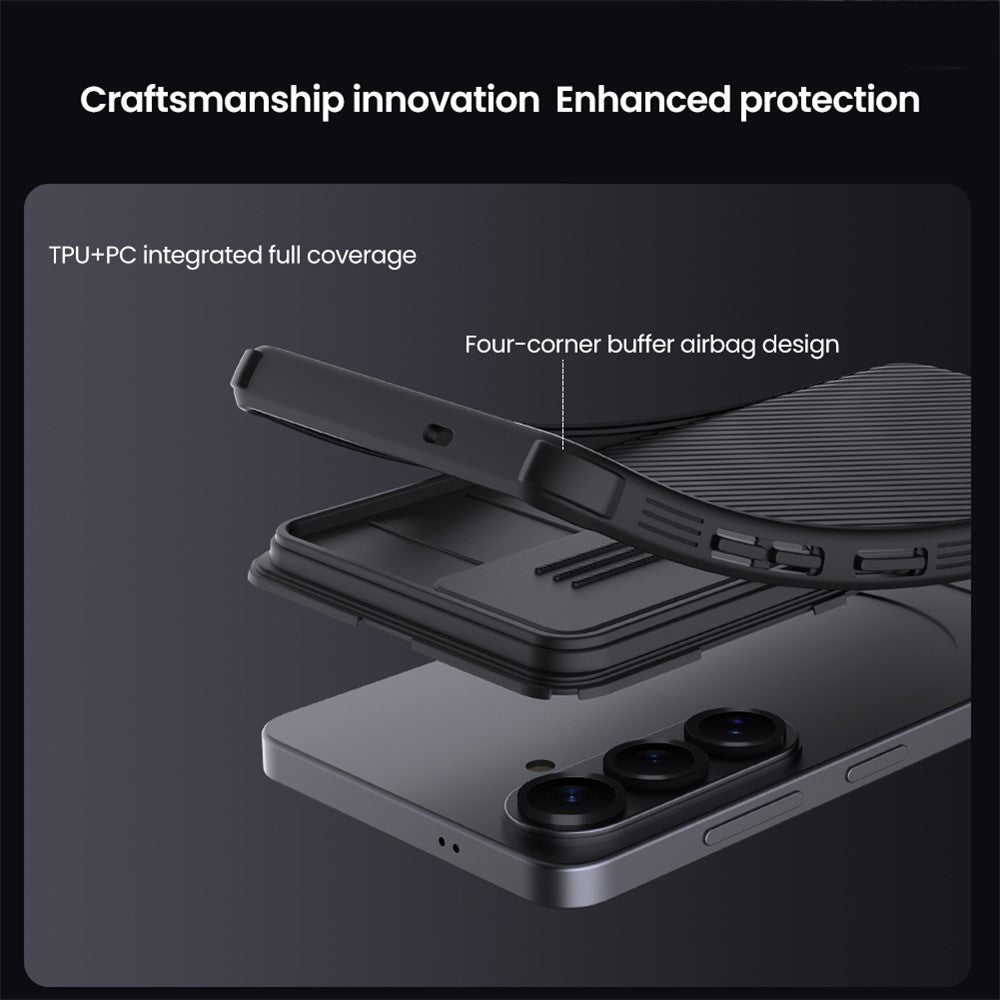 NILLKIN Camshield Pro Series for Samsung Galaxy S26 Case PC + TPU Slide Camera Lid Phone Cover