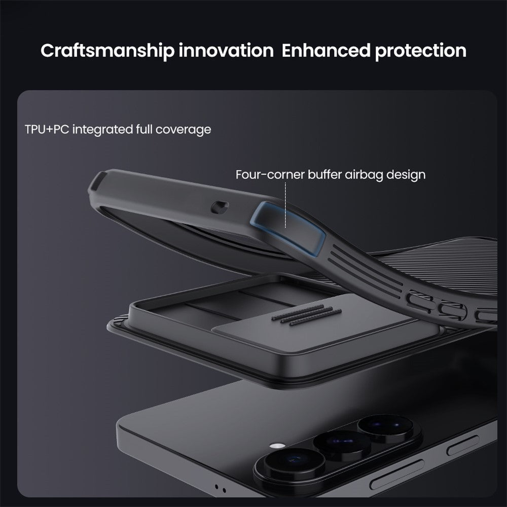 NILLKIN Camshield Pro Series for Samsung Galaxy S26+ Case PC + TPU Slide Camera Lid Phone Cover