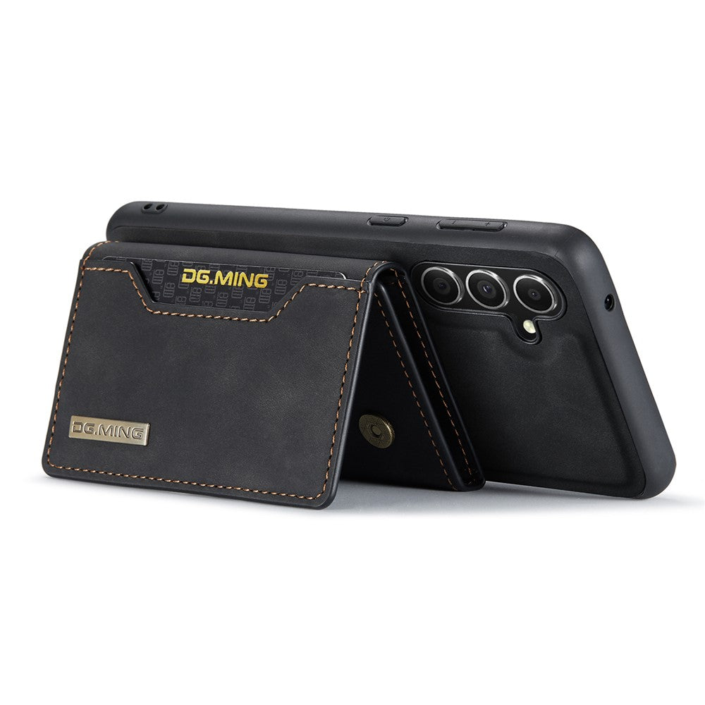 DG.MING M2 Series for Samsung Galaxy S26+ PU Leather Tri-Fold Multiple Card Slots Holder Pocket Purse