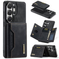 DG.MING M2 Series for Samsung Galaxy S26 Ultra PU Leather Tri-Fold Multiple Card Slots Holder Pocket Purse