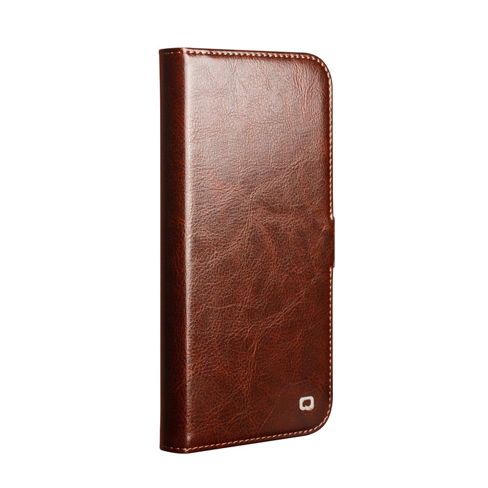 QIALINO For Huawei Mate 80 Pro Max Case Genuine Cow Leather Stand Wallet Phone Cover