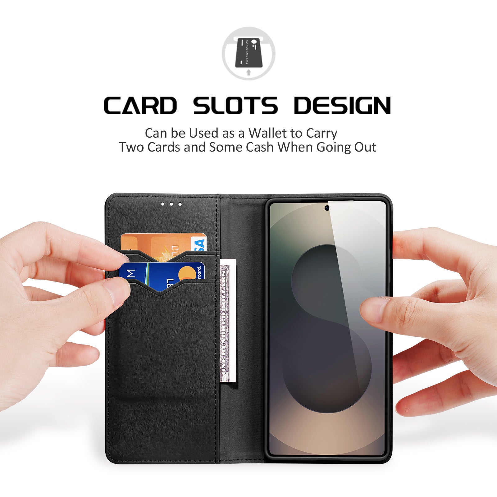 DUX DUCIS For Samsung Galaxy S26 Ultra Case  Hivo Series Split Leather RFID Blocking Wallet Stand Flip Phone Cover (Non-magnetic)