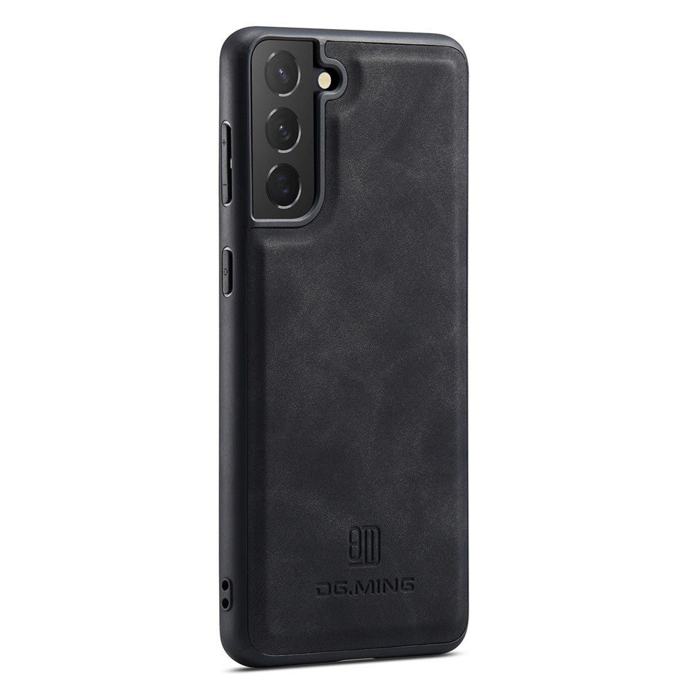 DG.MING M2 Series Phone Case for Samsung Galaxy S23+ Magnetic Closure Shockproof Case Leather Cover Kickstand Protective Case with Detachable Wallet