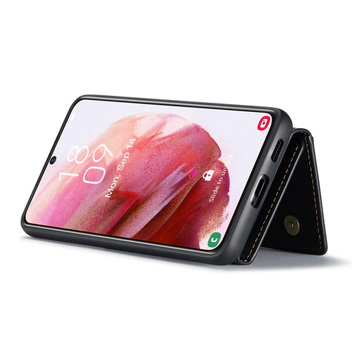 DG.MING M2 Series Phone Case for Samsung Galaxy S23+ Magnetic Closure Shockproof Case Leather Cover Kickstand Protective Case with Detachable Wallet