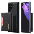 DG.MING M2 Series Protective Case for Samsung Galaxy S23 Ultra Detachable Wallet Phone Case Anti-Drop Shockproof Cover with Kickstand