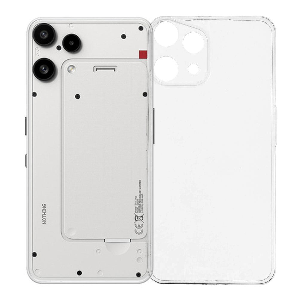 For Nothing Phone (3a) Lite 5G Back Cover Ultra Thin Flexible TPU Clear Phone Case