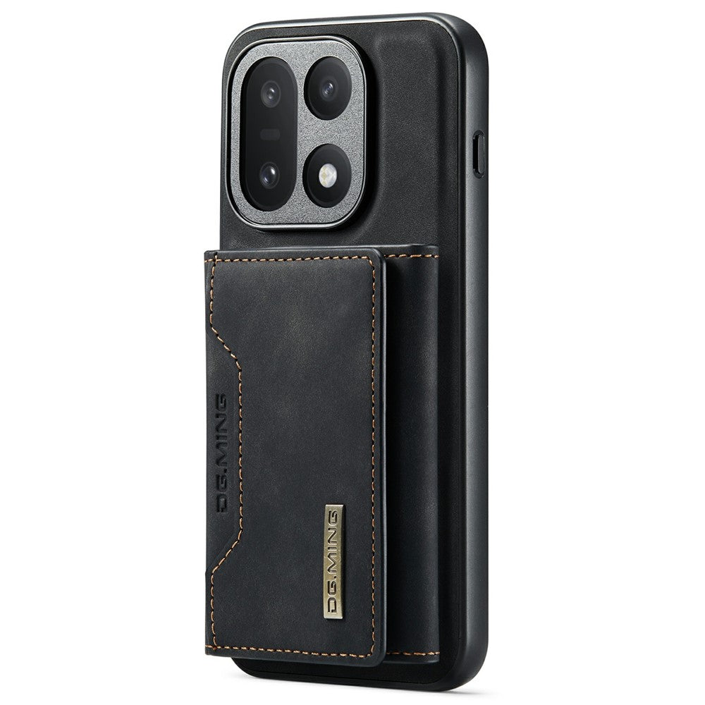 DG.MING M2 Series for OnePlus 15 5G PU Leather Tri-Fold Multiple Card Slots Holder Pocket Purse