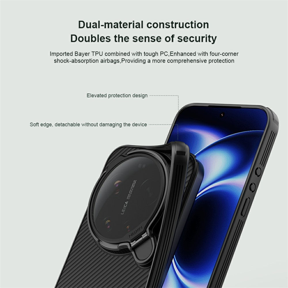 NILLKIN Camshield Prop Magnetic Series for Xiaomi 17 Ultra 5G Case Clear Lens Lid PC TPU Phone Back Cover