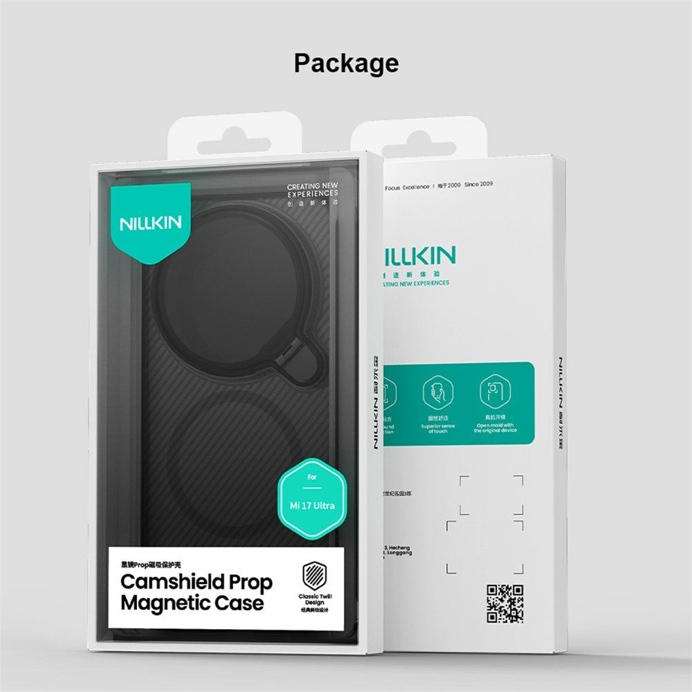 NILLKIN Camshield Prop Magnetic Series for Xiaomi 17 Ultra 5G Case Clear Lens Lid PC TPU Phone Back Cover
