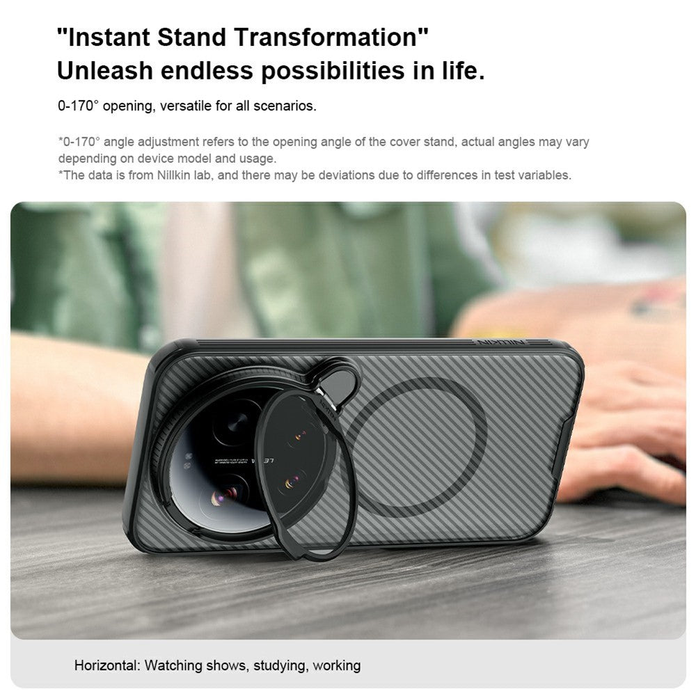 NILLKIN Camshield Prop Magnetic Series for Xiaomi 17 Ultra 5G Case Clear Lens Lid PC TPU Phone Back Cover