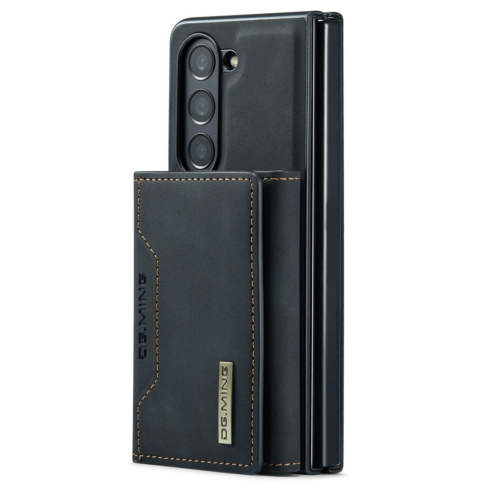 DG.MING M2 Series for Samsung Galaxy Z Fold6 5G Magnetic Case PU + PC + TPU Phone Cover Detachable Wallet Kickstand