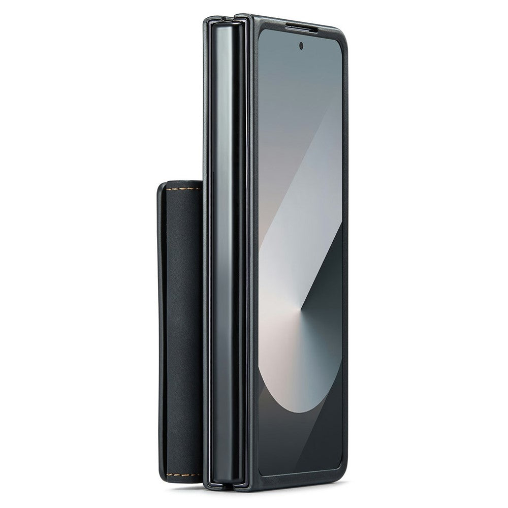 DG.MING M2 Series for Samsung Galaxy Z Fold6 5G Magnetic Case PU + PC + TPU Phone Cover Detachable Wallet Kickstand