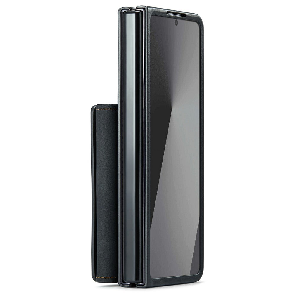 DG.MING M2 Series for Samsung Galaxy Z Fold7 5G Magnetic Case PU + PC + TPU Phone Cover Detachable Wallet Kickstand
