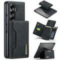 DG.MING M2 Series for Samsung Galaxy Z Fold7 5G Magnetic Case PU + PC + TPU Phone Cover Detachable Wallet Kickstand