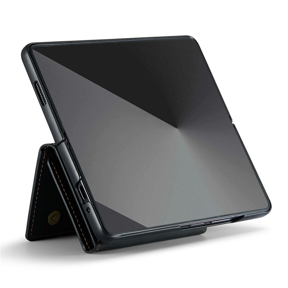 DG.MING M2 Series for Samsung Galaxy Z Fold7 5G Magnetic Case PU + PC + TPU Phone Cover Detachable Wallet Kickstand