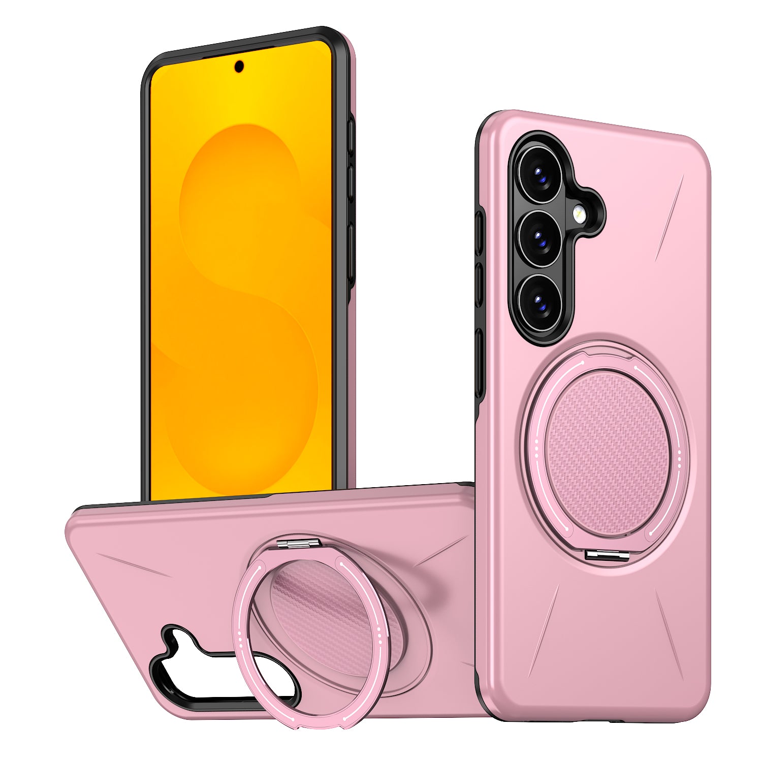 For Samsung Galaxy S26+ Magnetic Case Rotating Kickstand TPU + PC Phone Cover