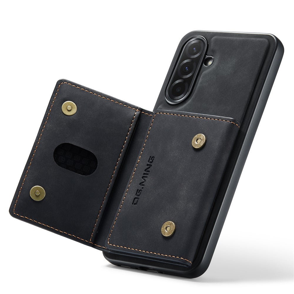 DG.MING M2 Series for Samsung Galaxy A37 5G Magnetic Case PU + PC + TPU Phone Cover Detachable Wallet Kickstand
