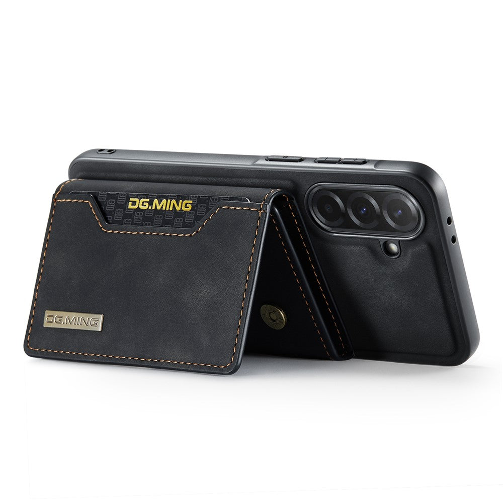 DG.MING M2 Series for Samsung Galaxy A37 5G Magnetic Case PU + PC + TPU Phone Cover Detachable Wallet Kickstand