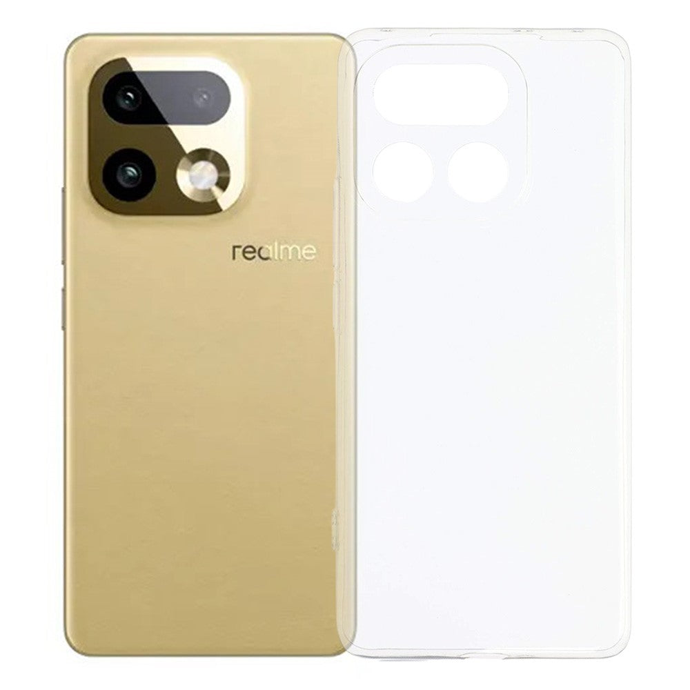 For Realme 16 Pro+ 5G Back Cover Ultra Thin Flexible TPU Clear Phone Case