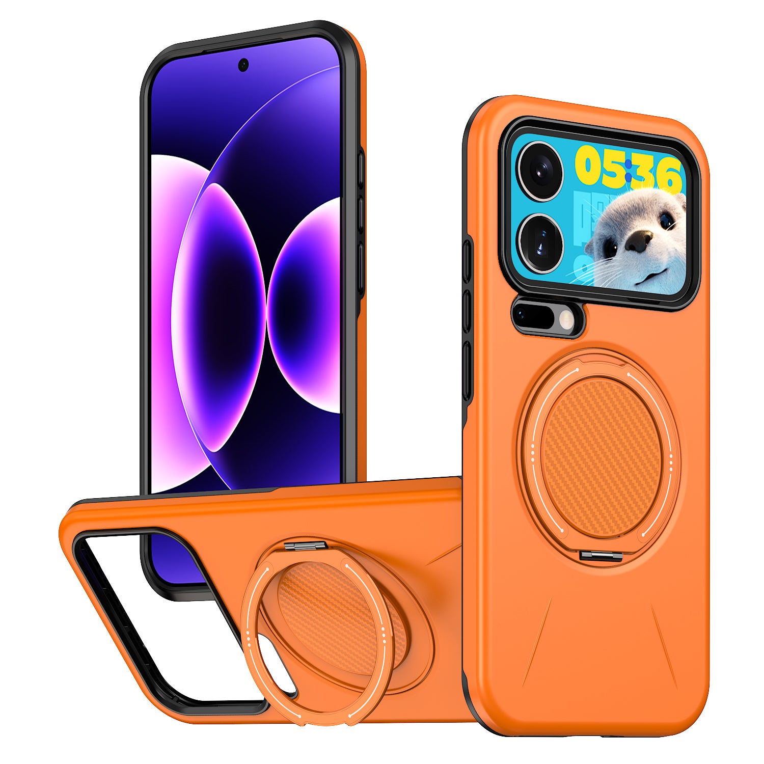 For Xiaomi 17 Pro Magnetic Case Rotating Kickstand TPU + PC Phone Cover