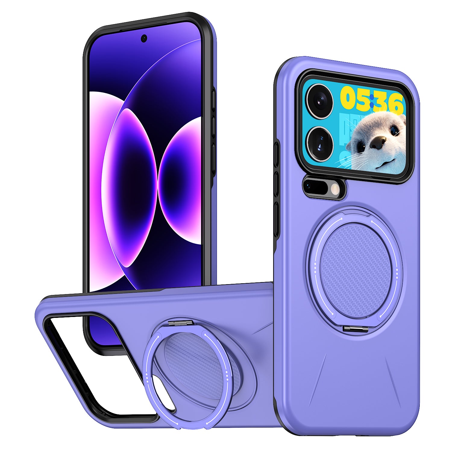 For Xiaomi 17 Pro Magnetic Case Rotating Kickstand TPU + PC Phone Cover