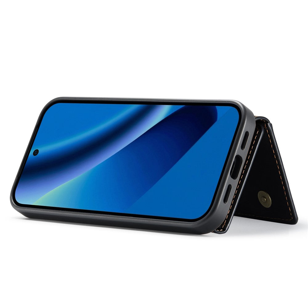 DG.MING M2 Series for Google Pixel 10a Magnetic Case PU + PC + TPU Phone Cover Detachable Wallet Kickstand