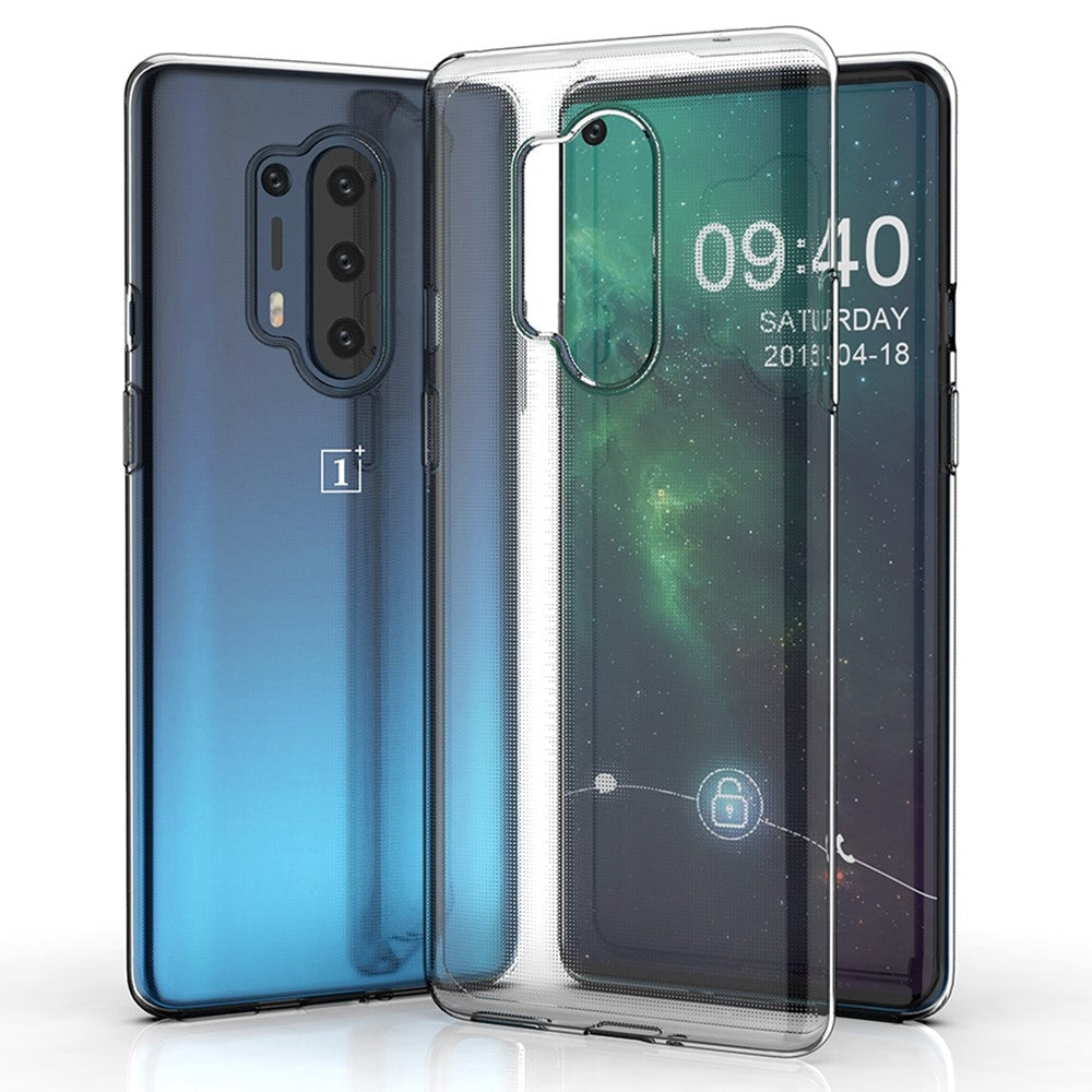 For OnePlus 8 Pro Clear Non-Slip Protective Phone Case Soft TPU Slim Fit Cover
