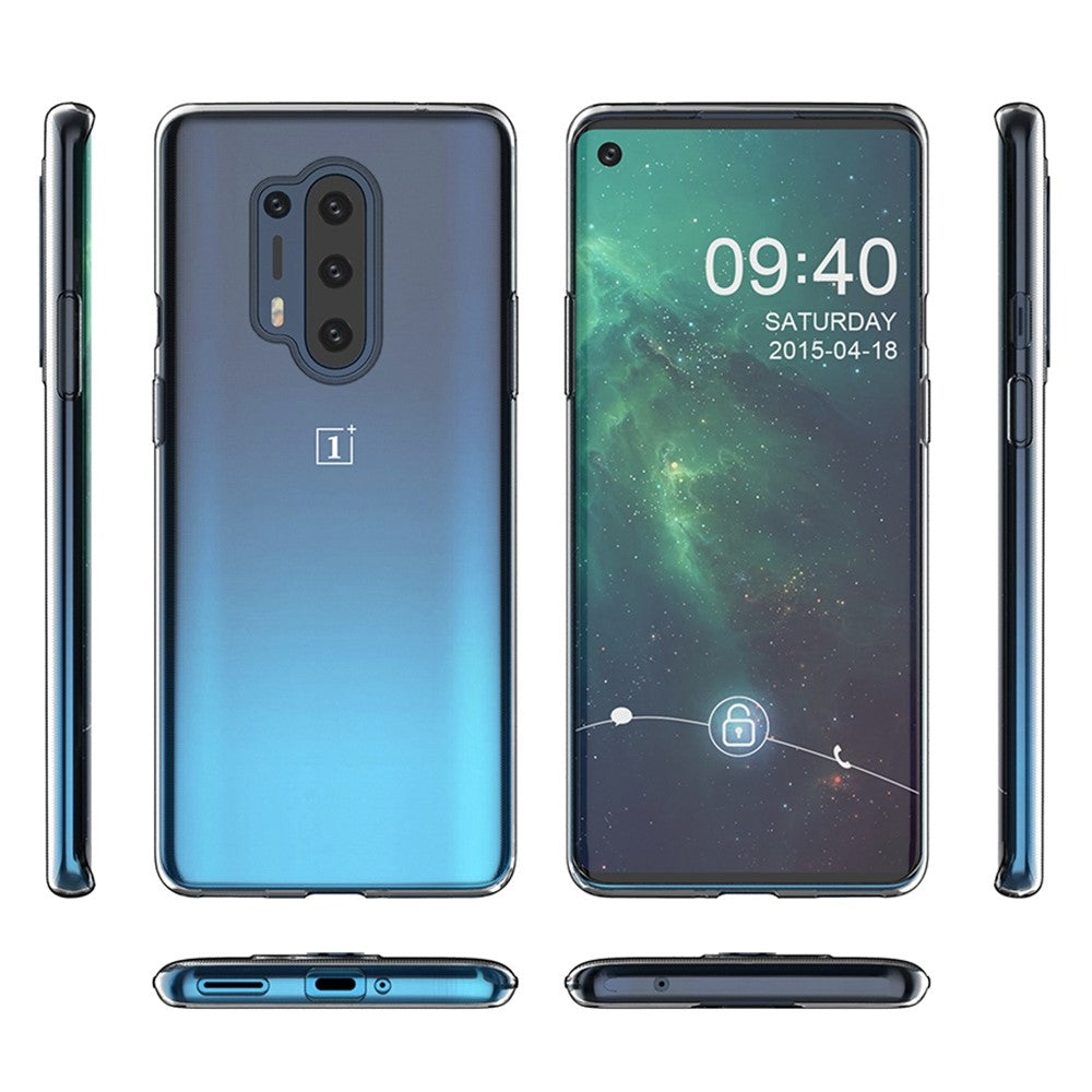 For OnePlus 8 Pro Clear Non-Slip Protective Phone Case Soft TPU Slim Fit Cover