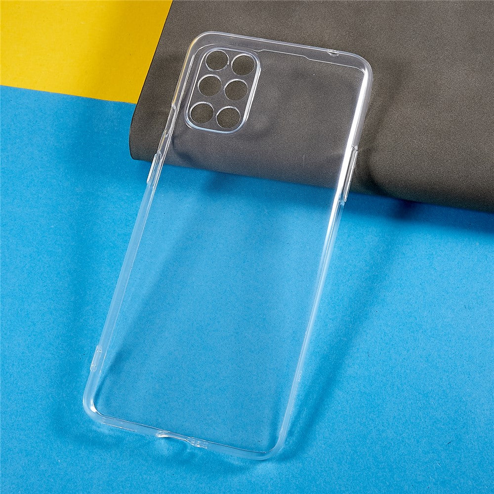 For OnePlus 8T Transparent Phone Case Anti-Yellowing Flexible TPU Ultra Slim Mobile Phone Cover