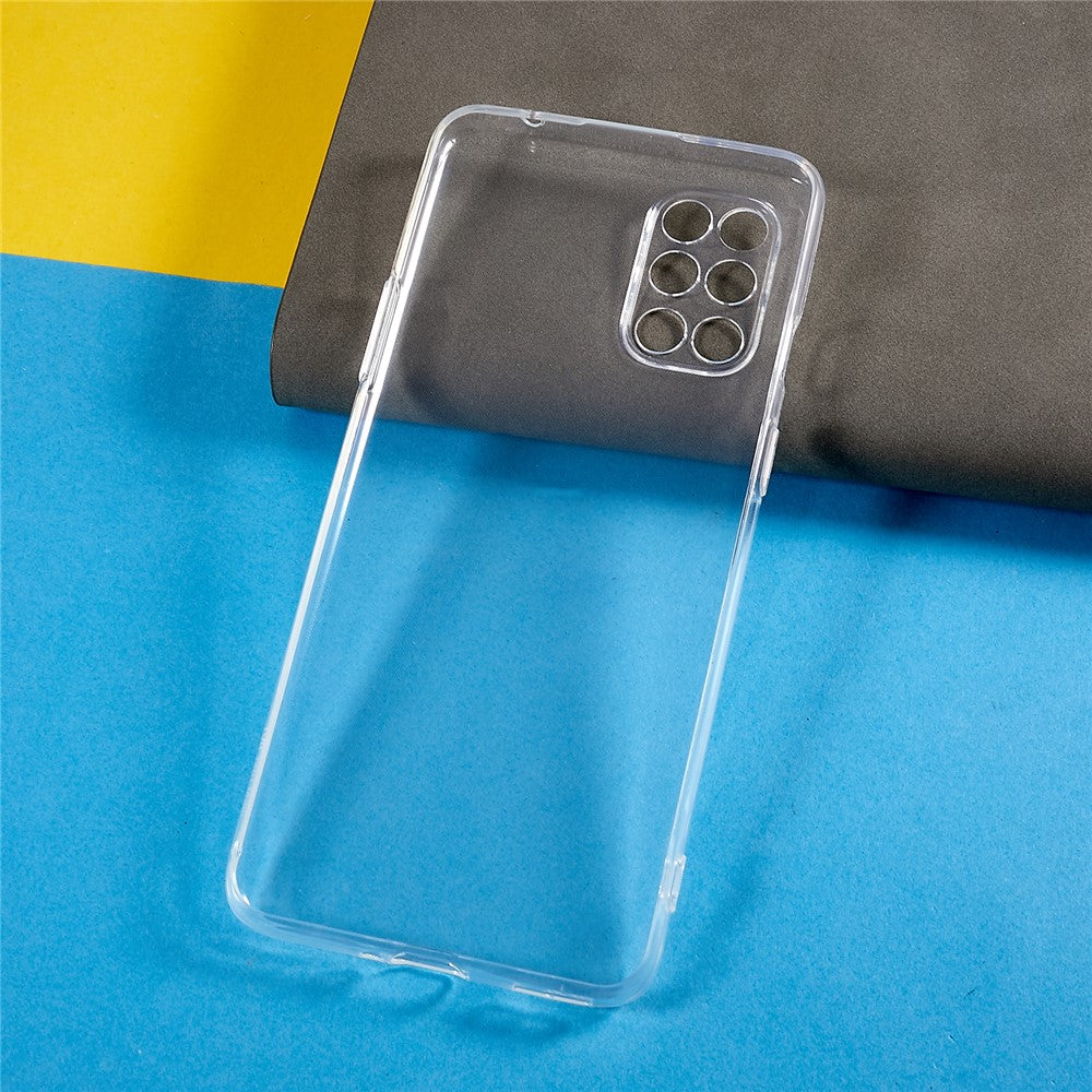 For OnePlus 8T Transparent Phone Case Anti-Yellowing Flexible TPU Ultra Slim Mobile Phone Cover