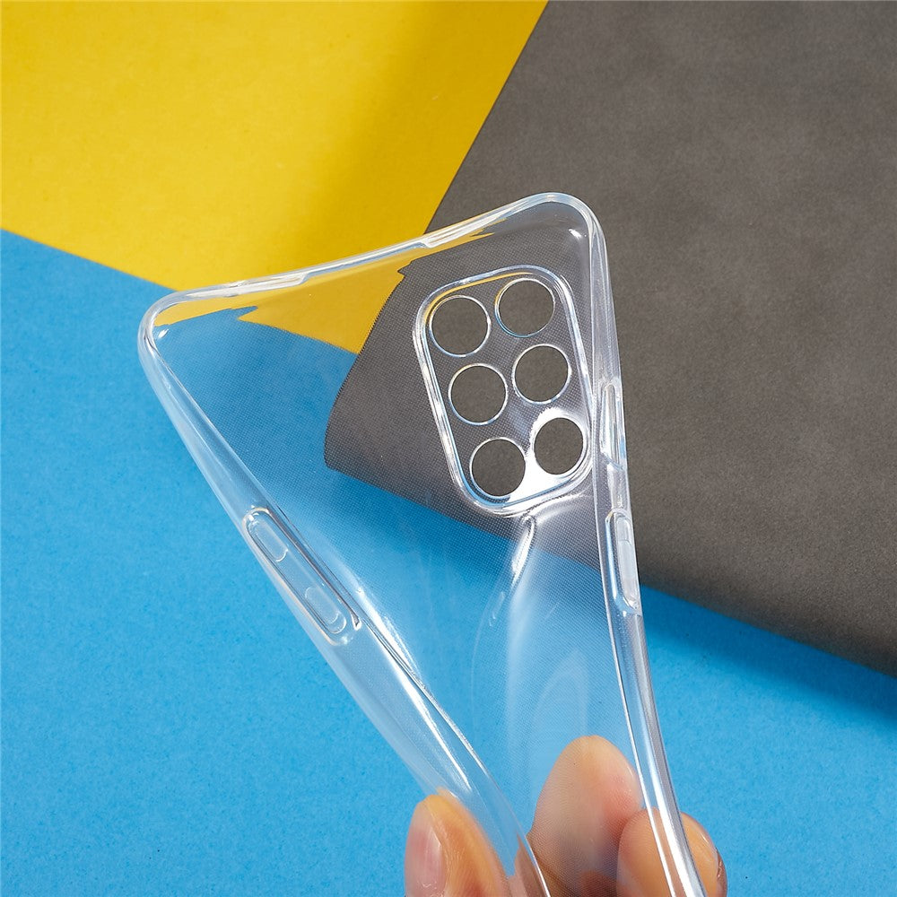 For OnePlus 8T Transparent Phone Case Anti-Yellowing Flexible TPU Ultra Slim Mobile Phone Cover