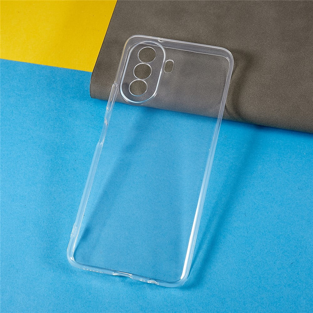 Ultra Slim Phone Back Cover for Huawei nova Y70 4G, Flexible TPU Transparent Clear Wear-Resistant Phone Case