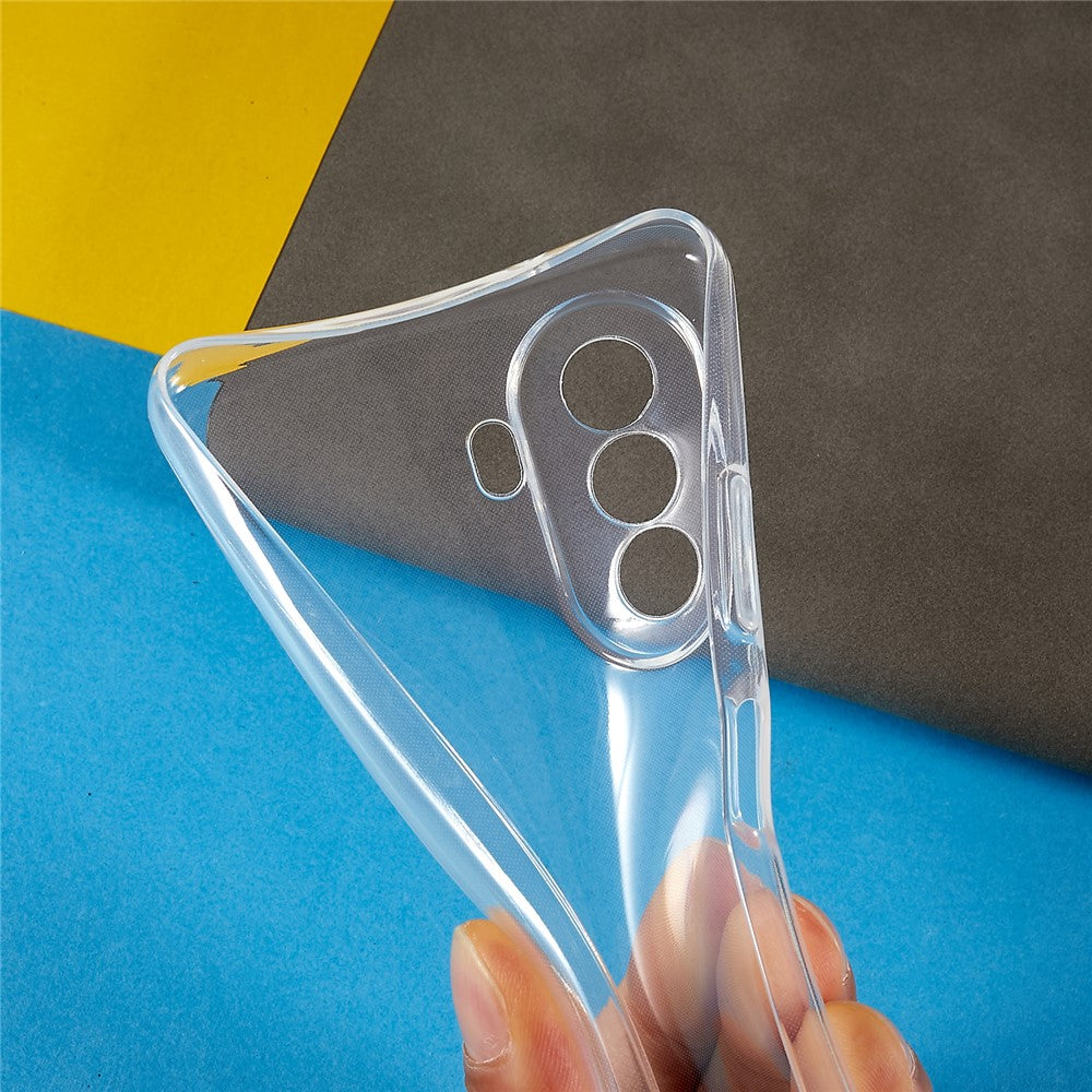 Ultra Slim Phone Back Cover for Huawei nova Y70 4G, Flexible TPU Transparent Clear Wear-Resistant Phone Case