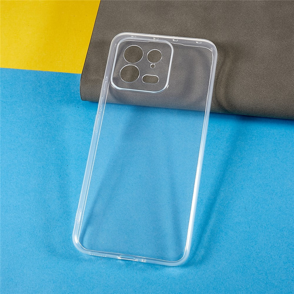 For Xiaomi 13 5G Protective Phone Cover, Soft Slim TPU Anti-Scratch Transparent Clear Phone Case