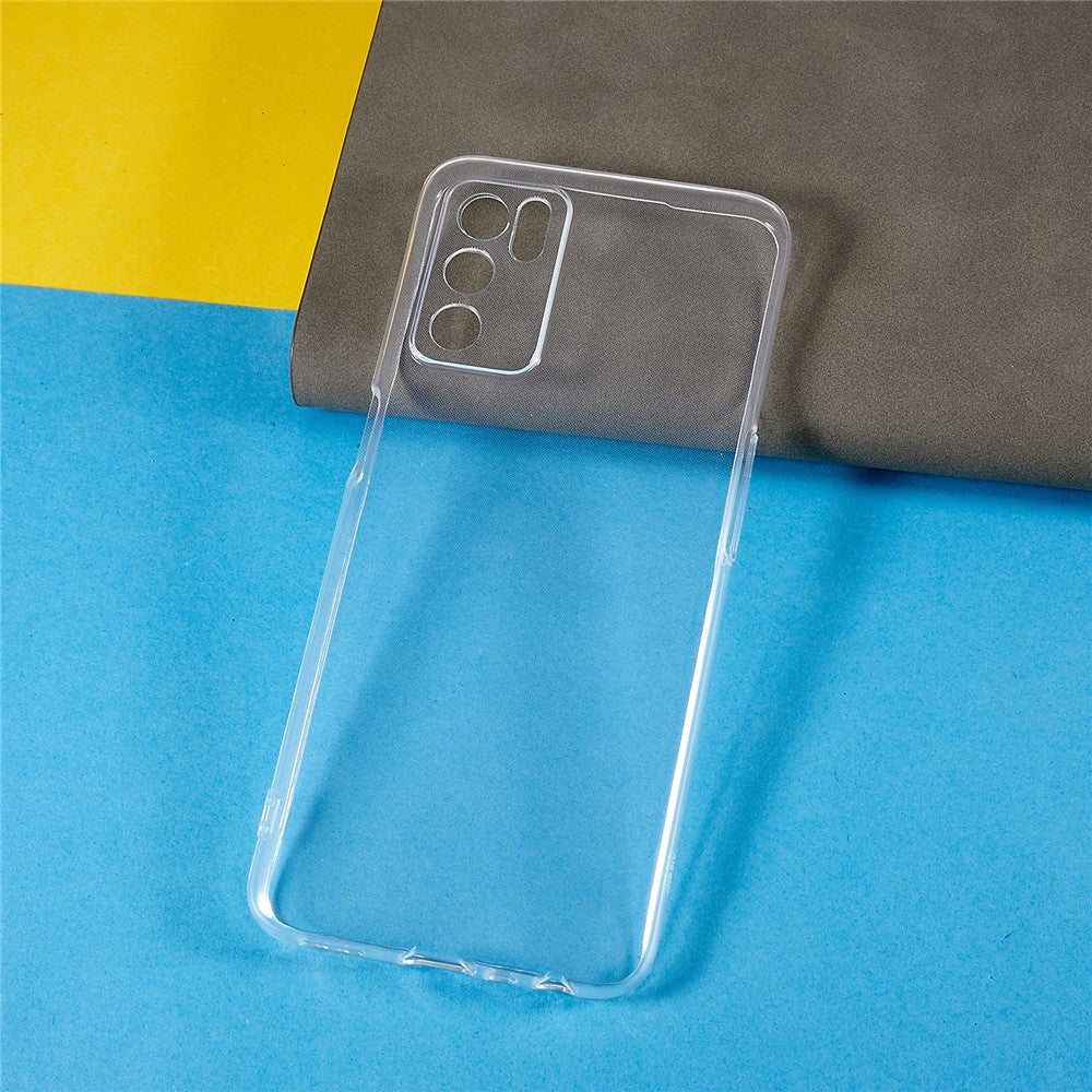 For Oppo A16 / A16s / A54s Protective Phone Cover, Shock-Absorbing Slim TPU Transparent Clear Phone Case